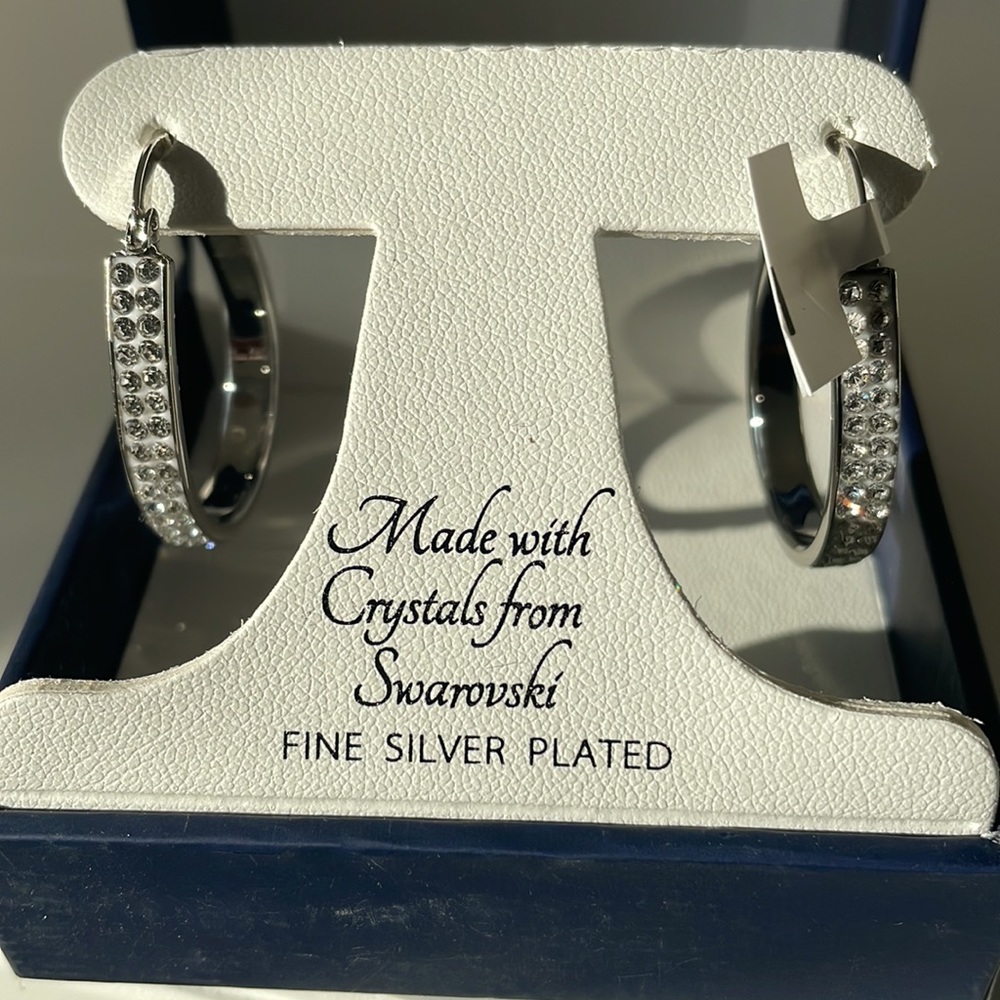 Silver Hoops - Picture 2 of 8